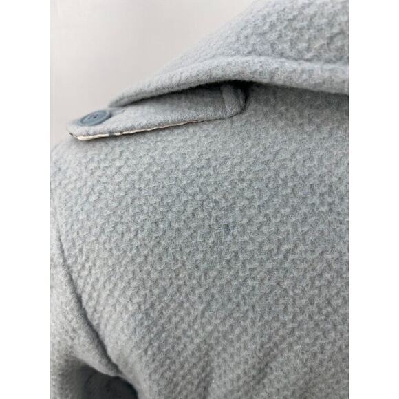 Sanyo Light Blue Double Breasted Wool and Cashmere Blend Pea Coat Women's Size 4 - Picture 13 of 13